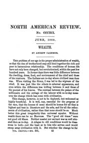 The Gospel of Wealth